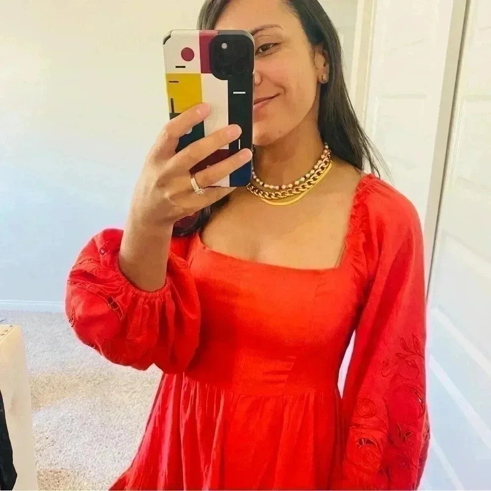 Elegant Red Mini Dress